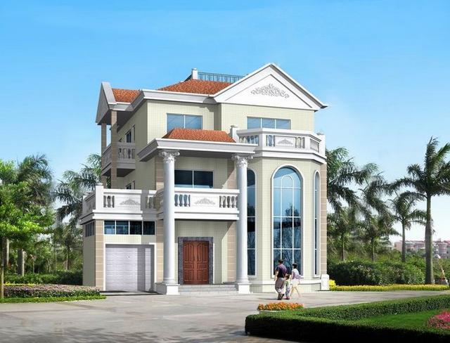 農村別墅大和級圖推薦，30萬可建，已有8套建成實景，很多農村人在建