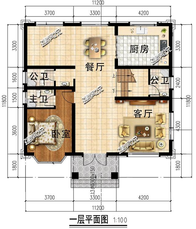 經(jīng)典別墅設(shè)計(jì)圖，有宅基地的有福咯，這棟漂亮別墅等你回家建！