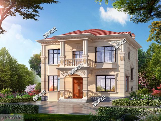 經(jīng)典別墅設(shè)計(jì)圖，有宅基地的有福咯，這棟漂亮別墅等你回家建！