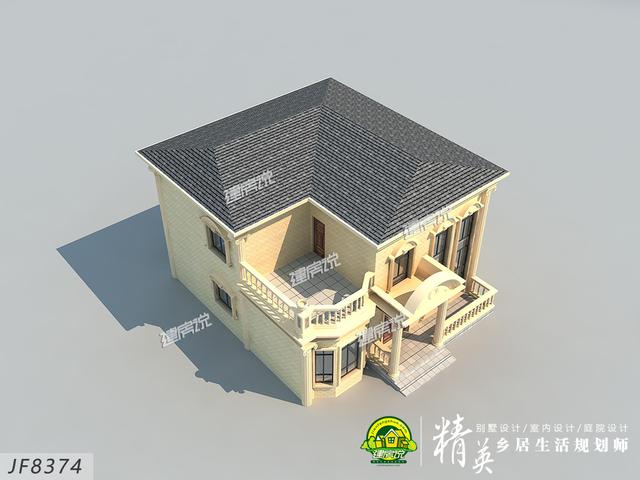 超級養眼的二層別墅設計圖紙，室內布局還很實用