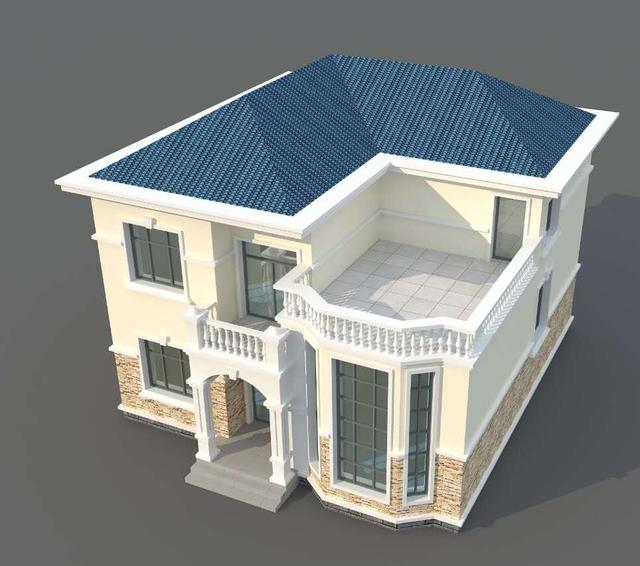 優美二層小洋樓設計圖，20萬建別墅，實景一棟比一棟優秀！