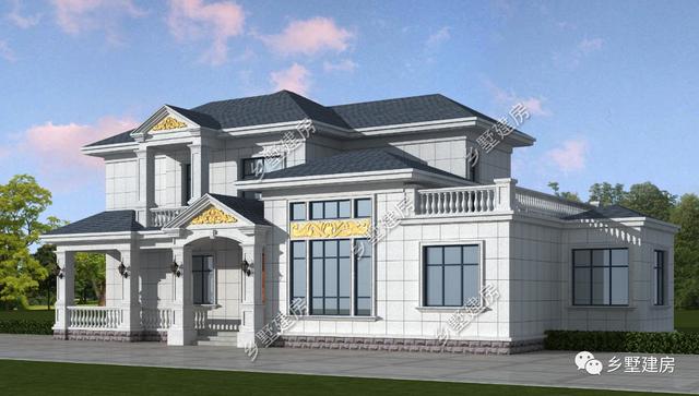 歐式二層小別墅設計圖，美到了極致，從骨子里透出的高貴感！