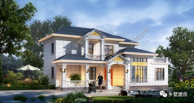 歐式二層小別墅設計圖，美到了極致，從骨子里透出的高貴感！