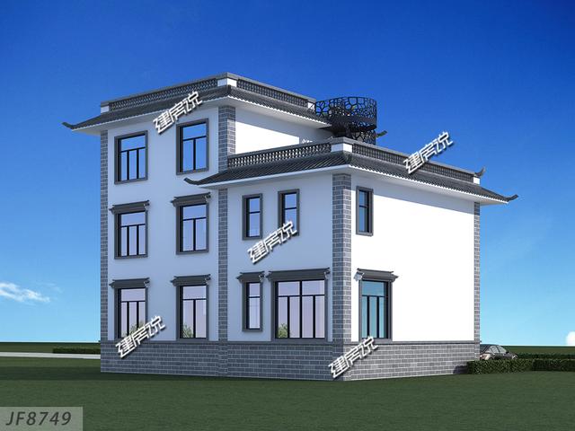 中式別墅設計圖，準備35萬開建，艾特所有農村人，有地建房趁早，