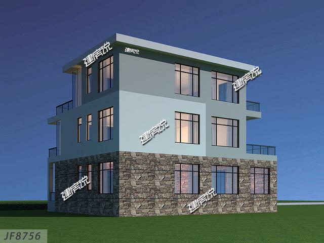 新款現代別墅設計圖，現代年輕人最愛，建一棟很拉風