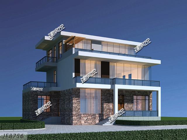 新款現代別墅設計圖，現代年輕人最愛，建一棟很拉風
