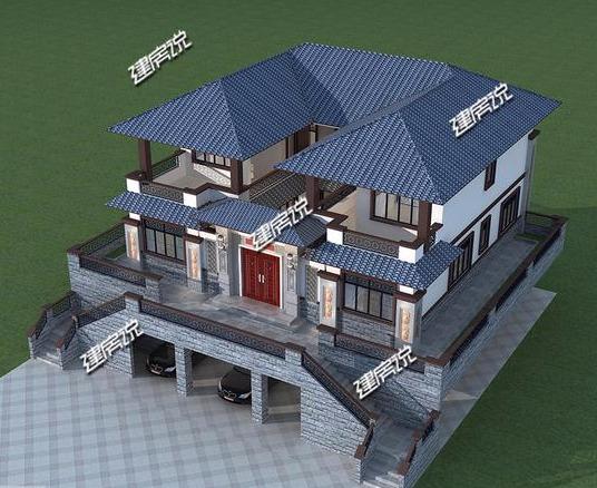 豪華新中式別墅設計圖，有錢人的專屬，建別墅就是要與眾不同