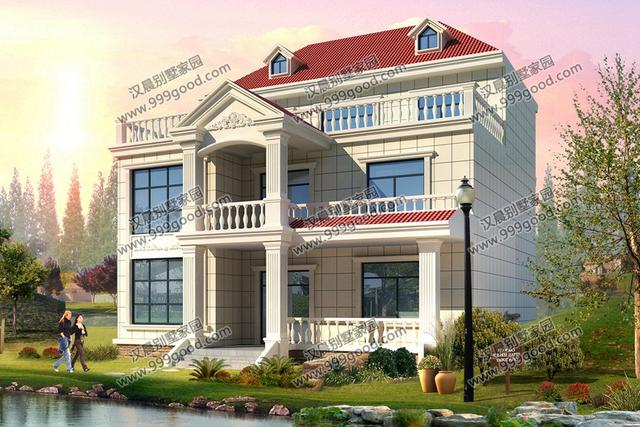 簡(jiǎn)歐別墅設(shè)計(jì)圖，占地135平，復(fù)式挑空和健身房，誰(shuí)更深得你心？