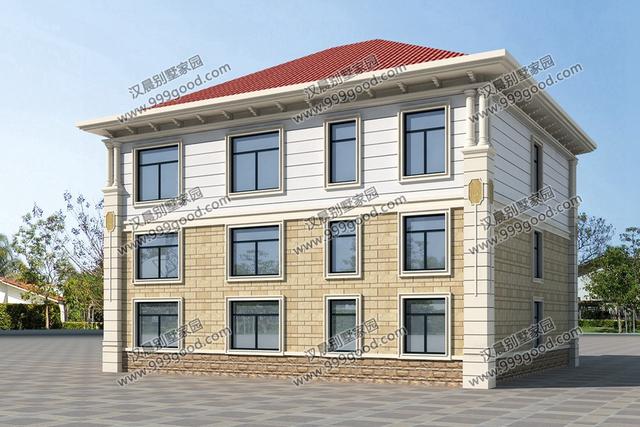 簡(jiǎn)歐別墅設(shè)計(jì)圖，占地135平，復(fù)式挑空和健身房，誰(shuí)更深得你心？