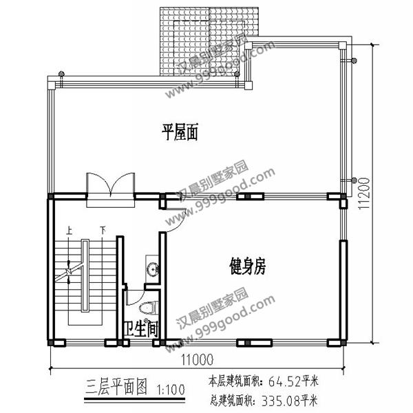 簡(jiǎn)歐別墅設(shè)計(jì)圖，占地135平，復(fù)式挑空和健身房，誰(shuí)更深得你心？