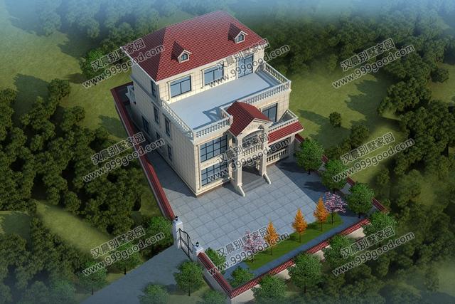 簡(jiǎn)歐別墅設(shè)計(jì)圖，占地135平，復(fù)式挑空和健身房，誰(shuí)更深得你心？