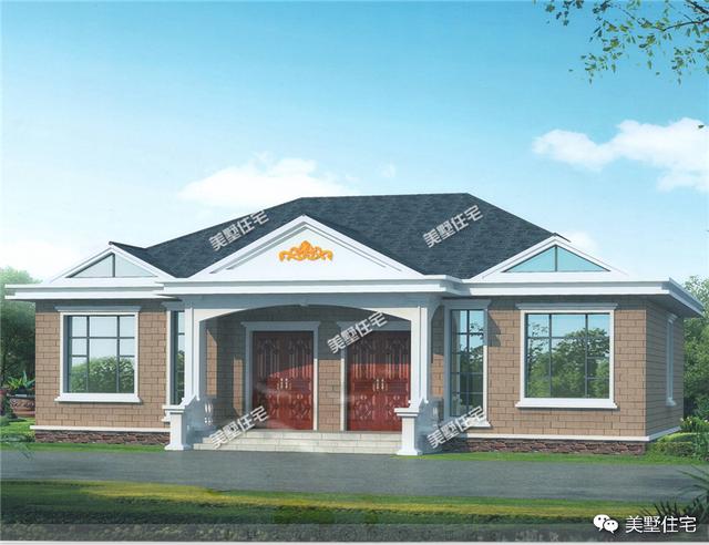 5套一層別墅設(shè)計(jì)圖，每一套都很便宜，最后一套最好看！