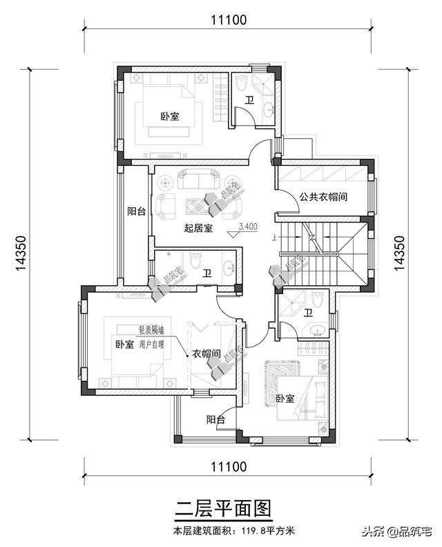 三層中式田園風(fēng)別墅設(shè)計(jì)圖，送給父母養(yǎng)老，也安放我們的鄉(xiāng)愁
