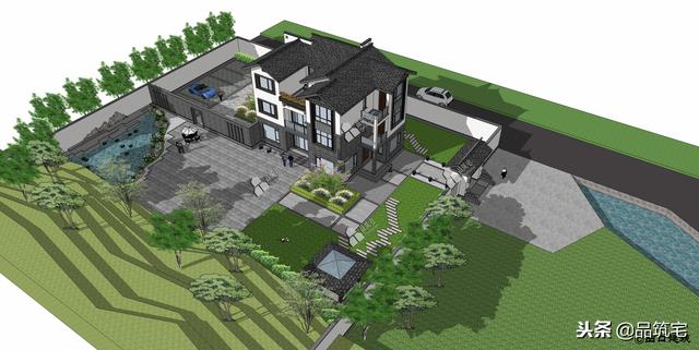 三層中式田園風(fēng)別墅設(shè)計(jì)圖，送給父母養(yǎng)老，也安放我們的鄉(xiāng)愁