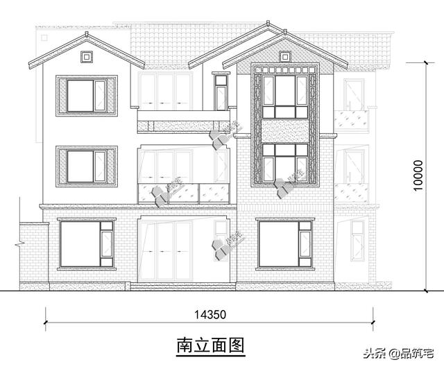 三層中式田園風(fēng)別墅設(shè)計(jì)圖，送給父母養(yǎng)老，也安放我們的鄉(xiāng)愁