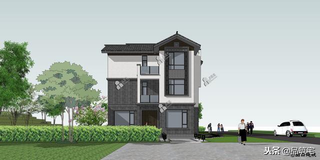 三層中式田園風(fēng)別墅設(shè)計(jì)圖，送給父母養(yǎng)老，也安放我們的鄉(xiāng)愁