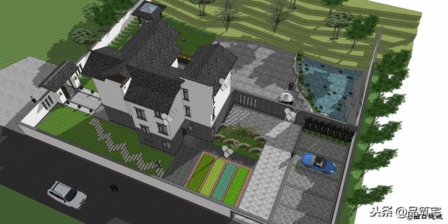 三層中式田園風(fēng)別墅設(shè)計(jì)圖，送給父母養(yǎng)老，也安放我們的鄉(xiāng)愁