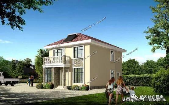 6款小別墅設計圖，一二三層都有，面寬10米以下，功能齊全樣式大氣