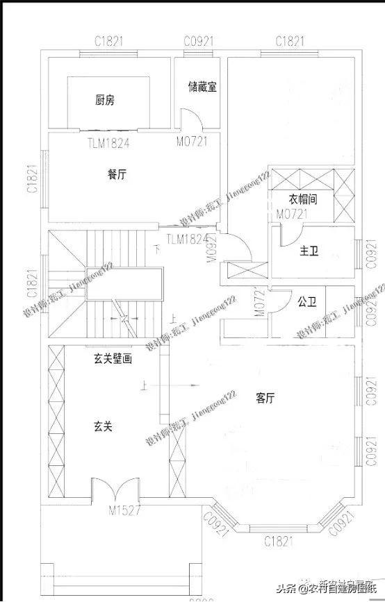 6款小別墅設計圖，一二三層都有，面寬10米以下，功能齊全樣式大氣