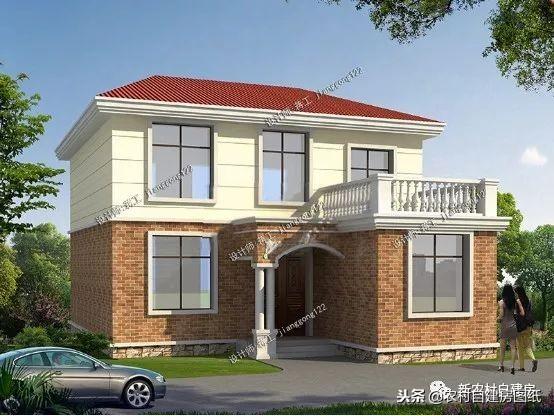 6款小別墅設計圖，一二三層都有，面寬10米以下，功能齊全樣式大氣