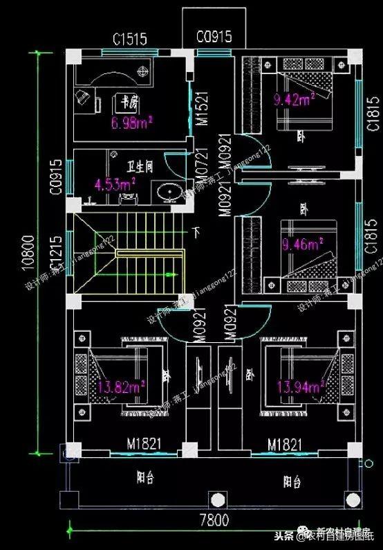 6款小別墅設計圖，一二三層都有，面寬10米以下，功能齊全樣式大氣