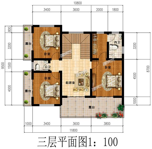 推薦給您一款現代別墅設計圖，農村人都住別墅了，我們還在為買房發愁