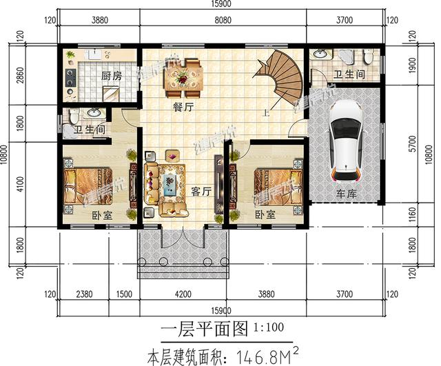 鄉村精美別墅設計圖，只要20來萬，就能實現你的別墅夢