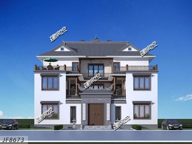 這棟中式別墅設計圖，簡直就是我這一輩子的奮斗目標，努力吧