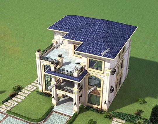 豪華別墅設計圖，建造起來，你一定是全村的焦點，太棒了