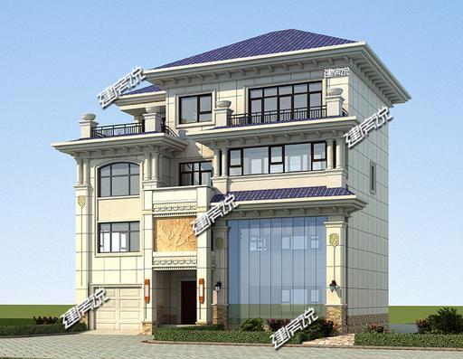 三層豪華歐式別墅設計圖，帶挑空客廳、車庫和夾層，好設計值得收藏！