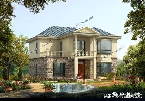 10套適合南北方農村的二層別墅設計圖，各有所長，精美舒適，歡迎選購