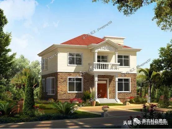 10套適合南北方農村的二層別墅設計圖，各有所長，精美舒適，歡迎選購