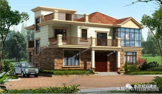 10套適合南北方農村的二層別墅設計圖，各有所長，精美舒適，歡迎選購