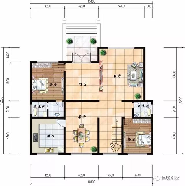 不同類型的小別墅自建房，第一棟歐式風(fēng)格，第二棟適合兩兄弟住