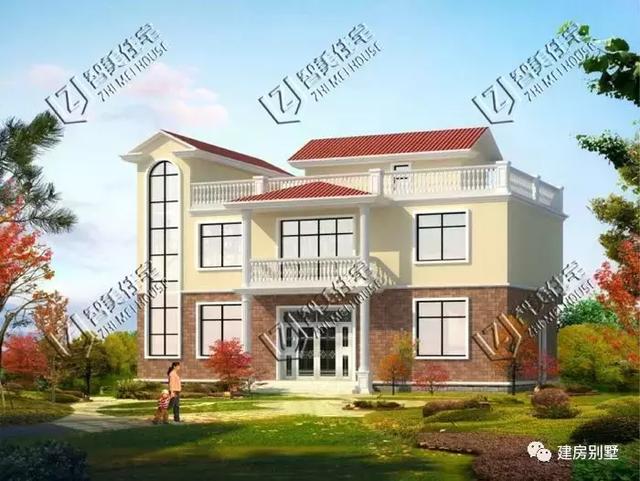 不同類型的小別墅自建房，第一棟歐式風(fēng)格，第二棟適合兩兄弟住