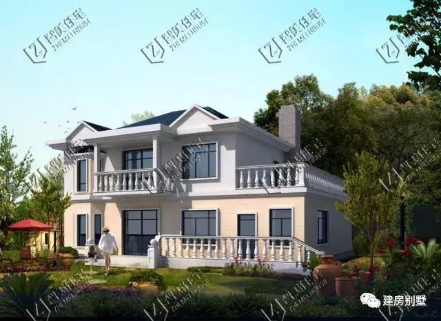 兩層鄉村自建房，面寬14米左右，第二棟有7個臥室，大家庭也能住