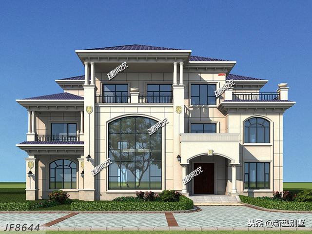 新款別墅設(shè)計(jì)圖，奮斗到40歲擁有別墅，你就是人生贏家