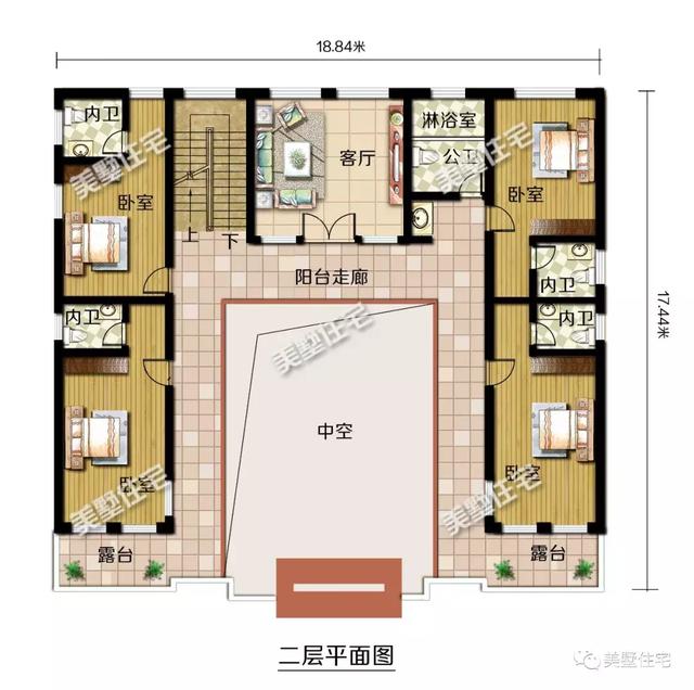 典雅中式別墅設計圖，上有露臺，下有庭院，這才是中國最美的房子！