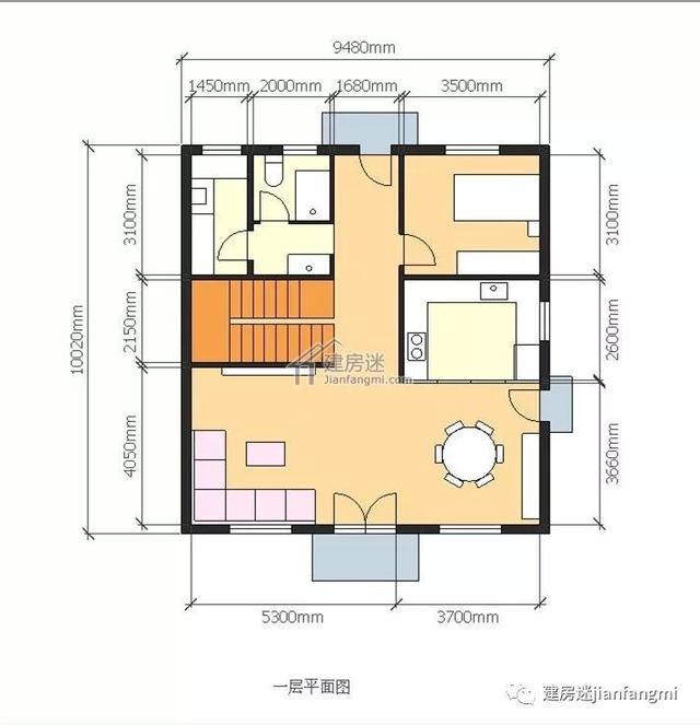 德式小洋樓設(shè)計(jì)圖推薦，9.5MX10M精致別墅
