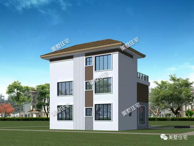 現代風美墅設計圖，清爽簡約，建一棟有面兒又有范兒