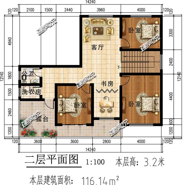 漂亮接地氣的鄉村小別墅設計圖，室內布局甚得我心，喜歡沒道理
