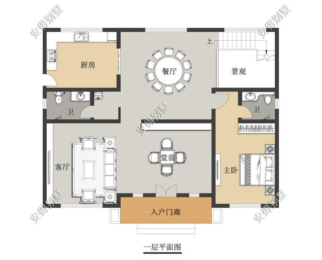 經典3層新中式別墅設計圖，占地13.2*10米，造型簡約、外觀大氣。