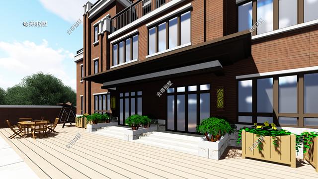 4層兄弟雙拼別墅設(shè)計圖，新中式建筑挑空大客廳設(shè)計，經(jīng)典霸氣！