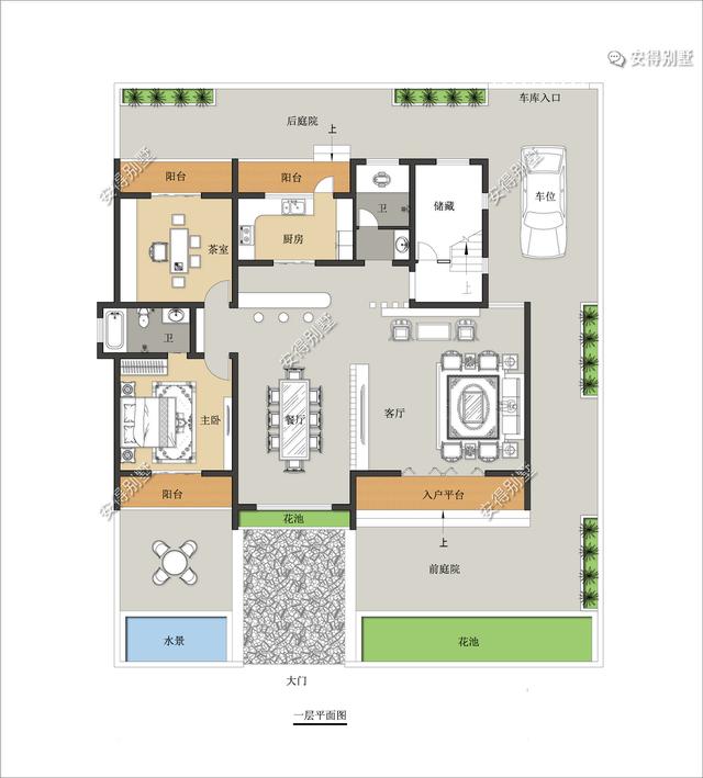 5套氣場十足的新中式合院別墅設計圖，帶你見識真正的豪宅
