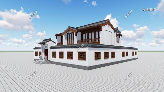 5套氣場十足的新中式合院別墅設計圖，帶你見識真正的豪宅