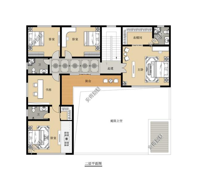 5套氣場十足的新中式合院別墅設計圖，帶你見識真正的豪宅