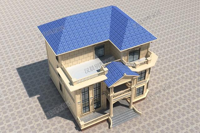 氣派歐式三層別墅設(shè)計(jì)圖12.6X13.1米，顯眼大方洋氣舒適，過目難忘