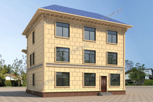 氣派歐式三層別墅設(shè)計(jì)圖12.6X13.1米，顯眼大方洋氣舒適，過目難忘