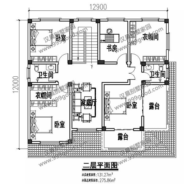 外觀漂亮的二層小別墅設計圖，造價30萬左右，復式布局最受歡迎