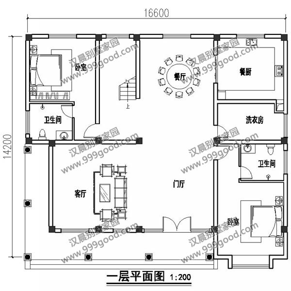 外觀漂亮的二層小別墅設計圖，造價30萬左右，復式布局最受歡迎